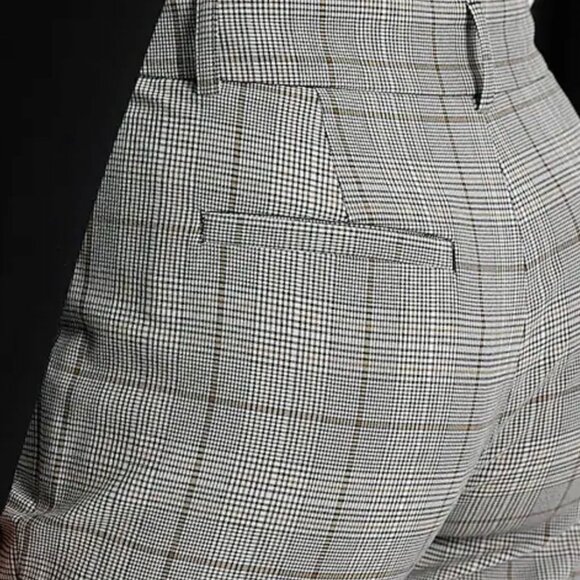 NWT Editor Plaid Mid Rise Bootcut Pant Size 0 - Picture 4 of 4